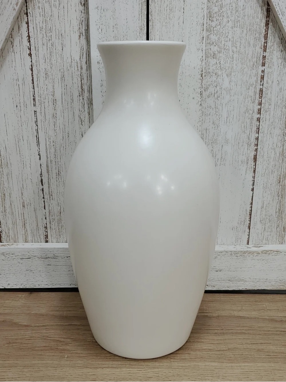 White Ceramic Decorative Vase -